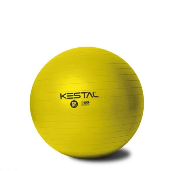 BOLA DE PILATES  AMARELA 55CM KESTAL