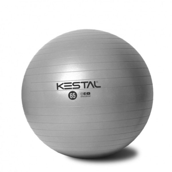 BOLA DE PILATES CINZA 65CM KESTAL